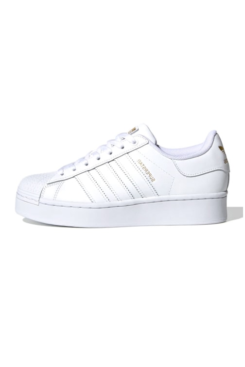 Tênis Adidas Superstar Bold Women's Branco/Dourado - NewSkull