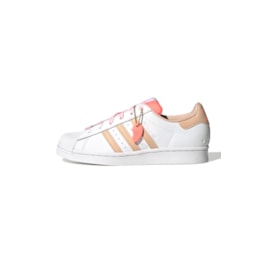 Tênis Adidas Superstar Branco/Rosa