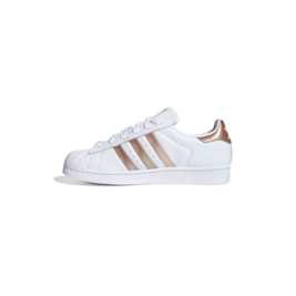 Tenis Adidas Superstar Feminino Branco/Cobre