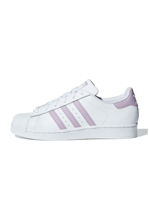 TÊNIS ADIDAS SUPERSTAR FEMININO BRANCO/LILAS - NewSkull