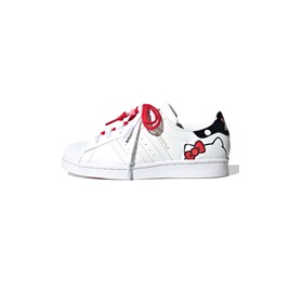 Tênis Adidas Superstar Hello Kitty Branco/Preto/Vermelho