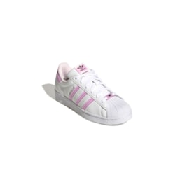 Tênis Adidas Superstar Her Vegan Branco/Rosa