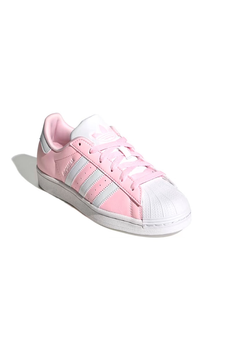 T nis Adidas Superstar J Feminino Rosa Branco IG0252 NewSkull