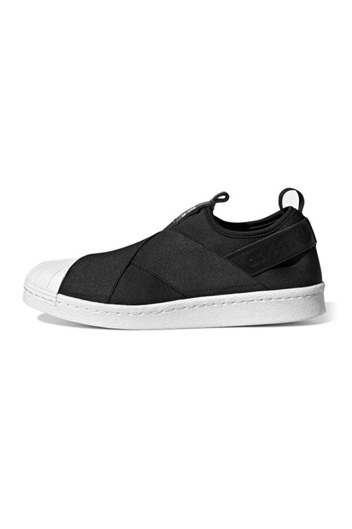 Tênis Adidas Superstar Slip On Feminino Preto/Branco