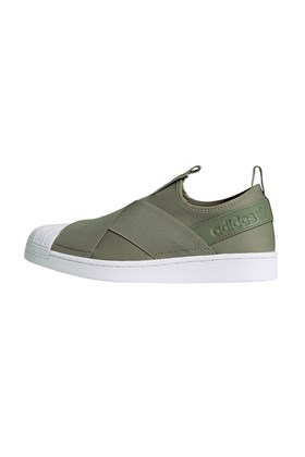 Tênis Adidas Superstar Slip On Verde/Branco