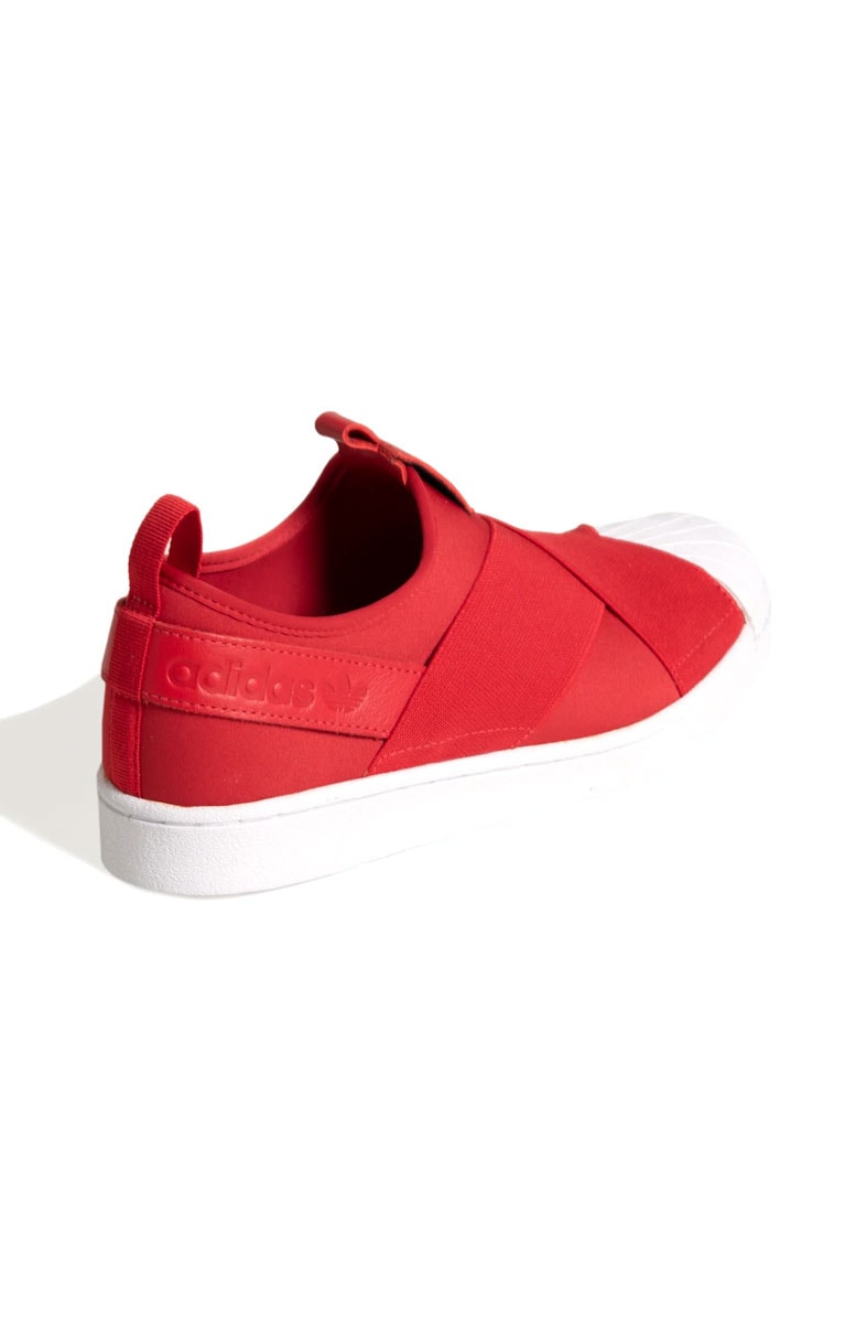 slip on adidas vermelho