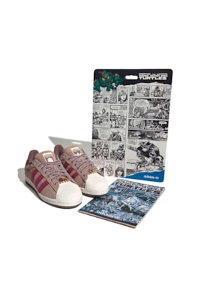 Tênis Adidas Superstar TMNT Shell-Toe Splinter Marrom/Bordo IH4767