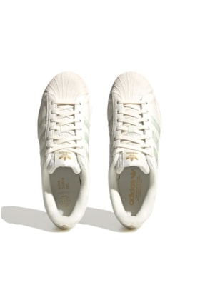 Tênis Adidas Superstar Vegan Feminino Off White