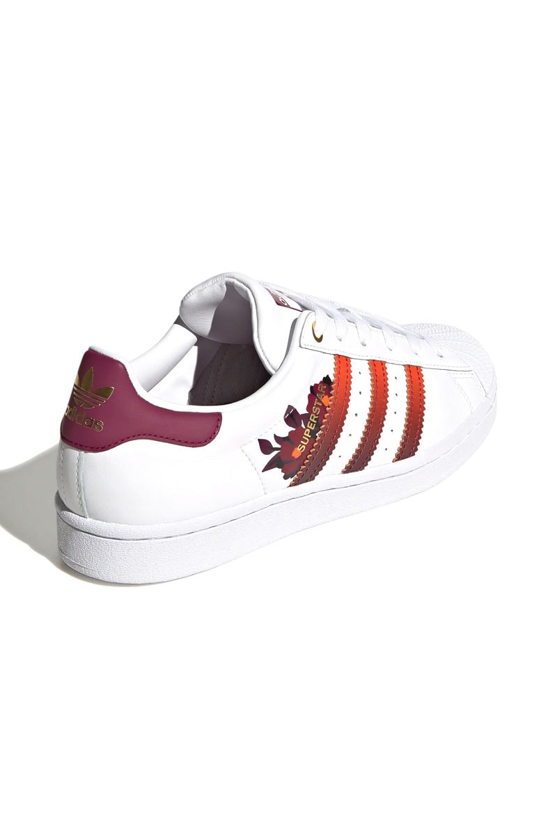 adidas superstar feminino floral