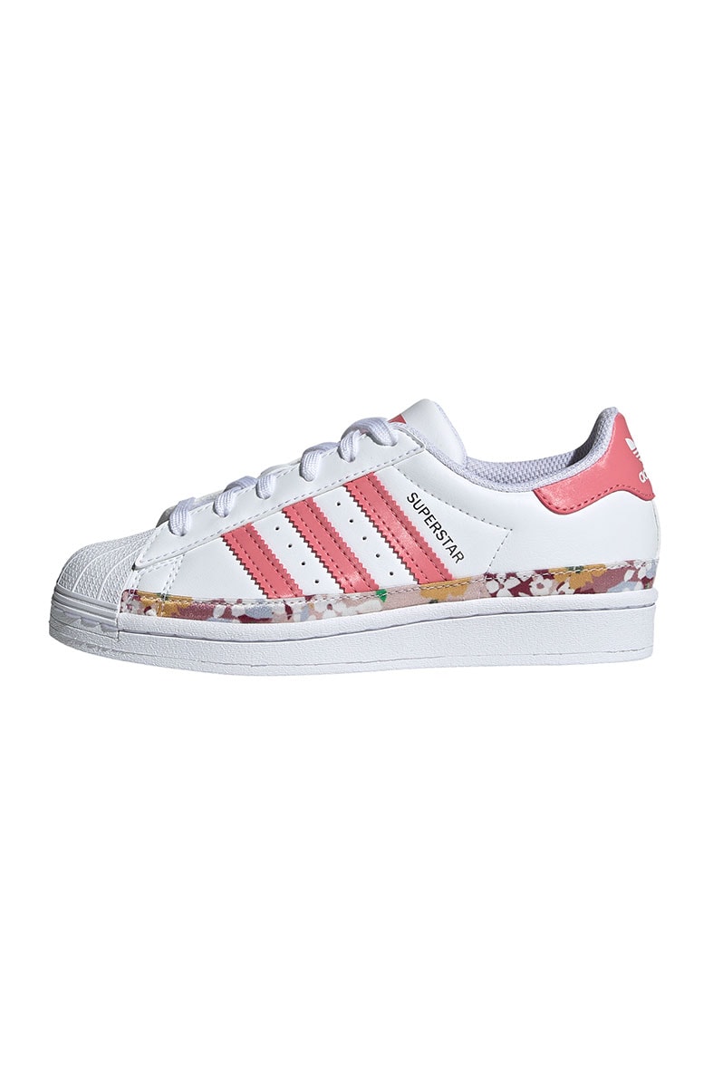 Tenis Adidas Superstar x Her Studio London Feminino Branco Rosa