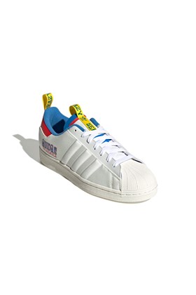 Tenis Adidas Superstar x Tony's Chocolonely Branco/Azul/Vermelho