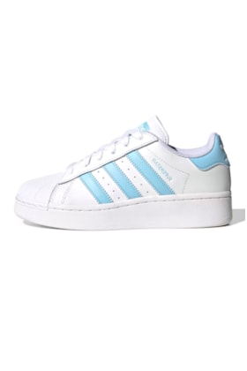 Tênis Adidas Superstar XLG Branco/Azul IF3003