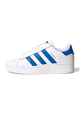 Tênis Adidas Superstar XLG Branco/Azul IF8068