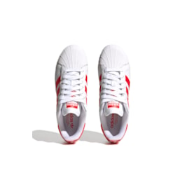 Tênis Adidas Superstar XLG Branco/Vermelho