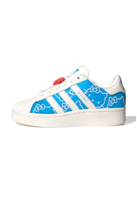 Tênis Adidas Superstar XLG Hello Kitty Azul/Branco IG4477