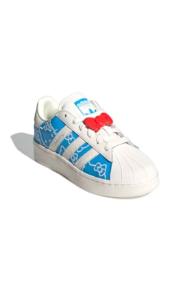 Tênis Adidas Superstar XLG Hello Kitty Azul/Branco IG4477