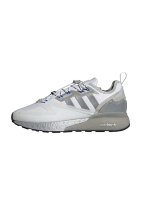 Tenis Adidas ZX 2K Boost Branco/Cinza Tenis Adidas ZX 2K Boost Branco/Cinza