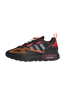 Tenis Adidas ZX 2K Boost Preto/Laranja