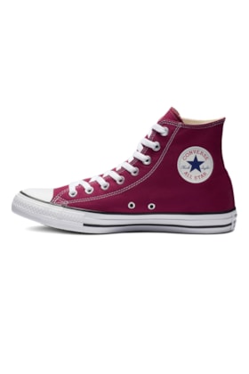 Tenis Converse Chuck Taylor All Star High Bordo/Branco Tenis Converse Chuck Taylor All Star High Bordo/Branco