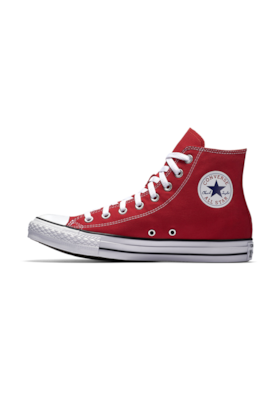 Tenis Converse Chuck Taylor All Star High Vermelho/Branco Tenis Converse Chuck Taylor All Star High Vermelho/Branco