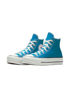 Tenis CONVERSE Chuck Taylor ALL STAR Lift Plataforma High Azul/Acido Tenis CONVERSE Chuck Taylor ALL STAR Lift Plataforma High Azul/Acido