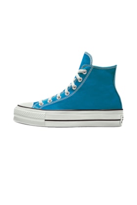 Tenis CONVERSE Chuck Taylor ALL STAR Lift Plataforma High Azul/Acido Azul/Acido 33 Tenis CONVERSE Chuck Taylor ALL STAR Lift Plataforma High Azul/Acido Azul/Acido 33
