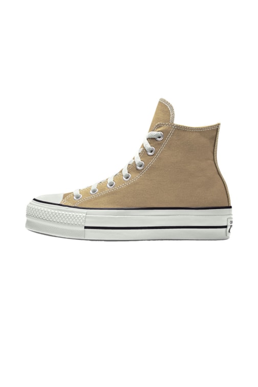 Tenis CONVERSE Chuck Taylor ALL STAR Lift Plataforma High Bege/Caqui