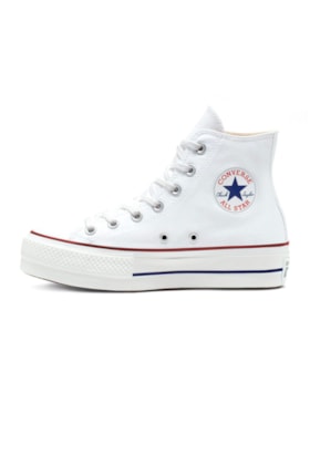 Tenis Converse Chuck Taylor All Star Lift Plataforma High Branco/Branco Tenis Converse Chuck Taylor All Star Lift Plataforma High Branco/Branco