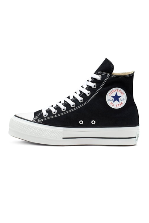 Tenis Converse Chuck Taylor All Star Lift Platform High Preto/Branco