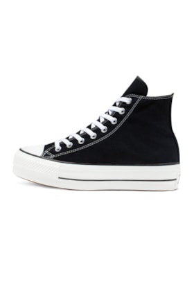 Tenis Converse Chuck Taylor All Star Lift Platform High Preto/Branco