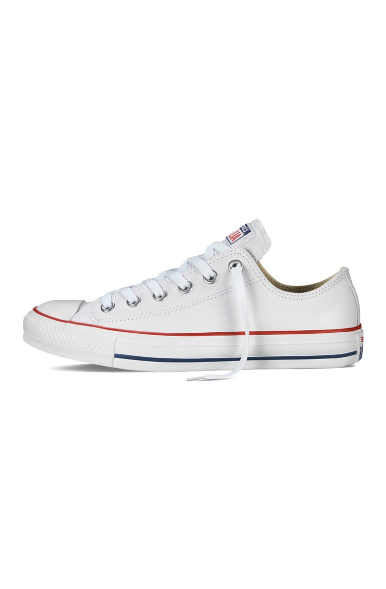 converse chuck taylor branco couro