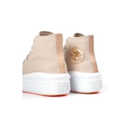 Tênis Converse Chuck Taylor All-Star Move High Authentic Glam Bege Claro/Ouro Claro CT16220001