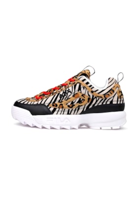 Tenis FILA Disruptor 2 Feminino Animal Print Onça/Zebra Tenis FILA Disruptor 2 Feminino Animal Print Onça/Zebra