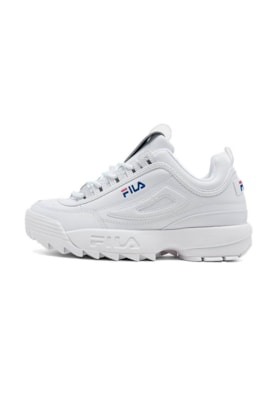 Tenis Fila Disruptor 2 Premium Feminino Branco/Azul Tenis Fila Disruptor 2 Premium Feminino Branco/Azul