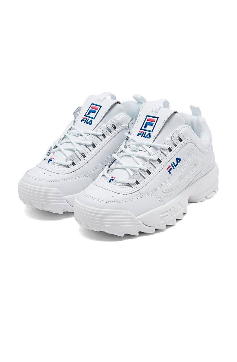 Fila disruptor best sale branco e azul