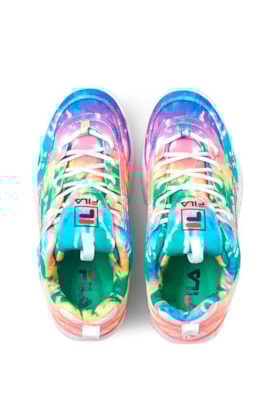 Tenis Fila Disruptor 2 Premium Feminino Tie Dye Colorido Tenis Fila Disruptor 2 Premium Feminino Tie Dye Colorido