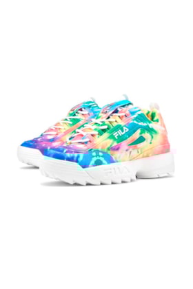 Tenis Fila Disruptor 2 Premium Feminino Tie Dye Colorido Tenis Fila Disruptor 2 Premium Feminino Tie Dye Colorido