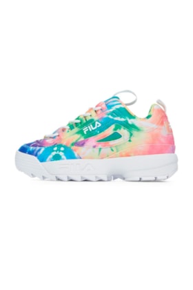 Tenis Fila Disruptor 2 Premium Feminino Tie Dye Colorido Tie Dye Colorido 37 Tenis Fila Disruptor 2 Premium Feminino Tie Dye Colorido Tie Dye Colorido 37