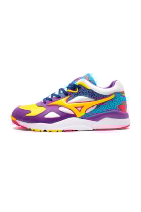 Tenis Mizuno SportStyle Sky Medal 90S Roxo/Amarelo Tenis Mizuno SportStyle Sky Medal 90S Roxo/Amarelo