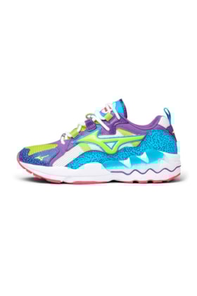 Tenis Mizuno SportStyle Wave Rider Wr-1 90S Roxo/Verde Tenis Mizuno SportStyle Wave Rider Wr-1 90S Roxo/Verde
