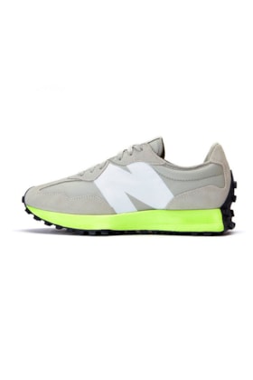 Tenis New Balance 327 MS327CPA Cinza/Verde Tenis New Balance 327 MS327CPA Cinza/Verde