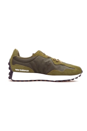 Tenis New Balance 327 MS327CPE Verde/Branco Tenis New Balance 327 MS327CPE Verde/Branco