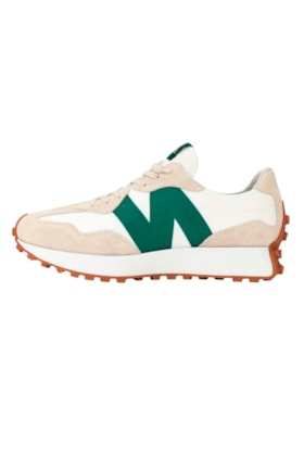 Tênis New Balance 327 MS327DG1 Bege/Verde Tênis New Balance 327 MS327DG1 Bege/Verde