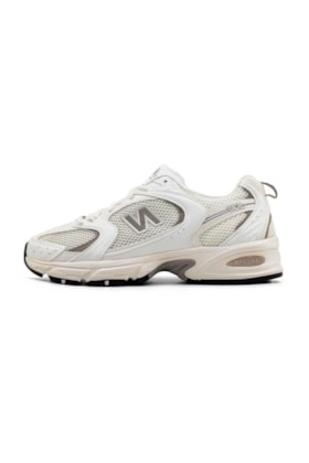 Tenis New Balance 530 Branco/Marrom Claro U530CSB