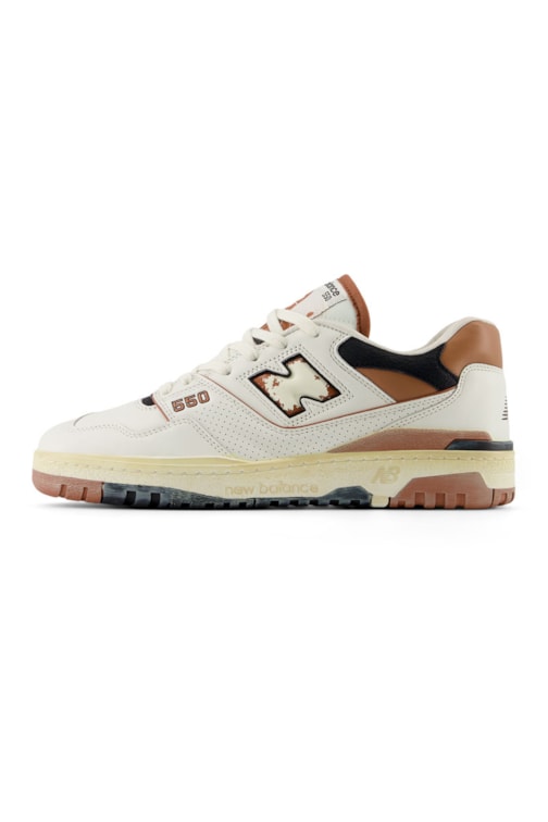 Tênis New Balance 550 BB550VGC Vintage Brown Branco/Marrom BB550VGC