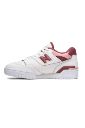 Tênis New Balance 550 BBW550DP Bege Claro/Bordô