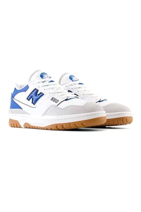 Tenis New Balance 550 Branco/Azul/Cinza BB550ESA