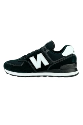 Tenis New Balance 574 ML574EW2 Preto/Branco Tenis New Balance 574 ML574EW2 Preto/Branco