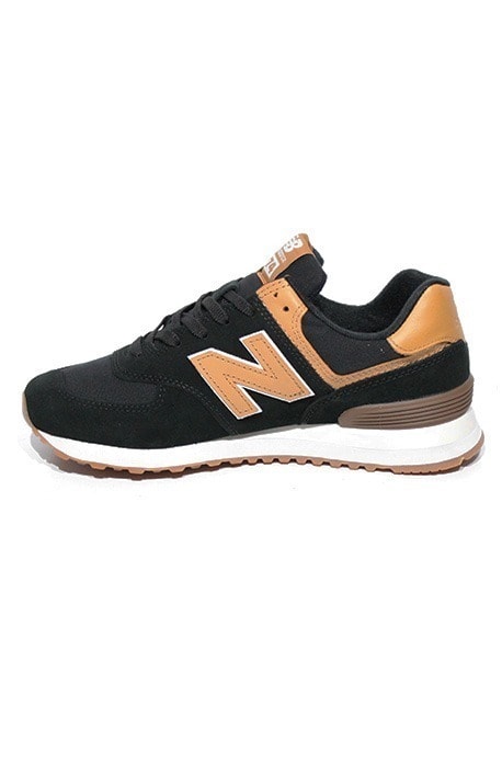 tenis new balance preto e marrom