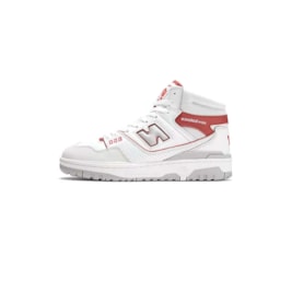 Tenis New Balance 650 BB650RWF Masculino Branco/Vermelho Escuro